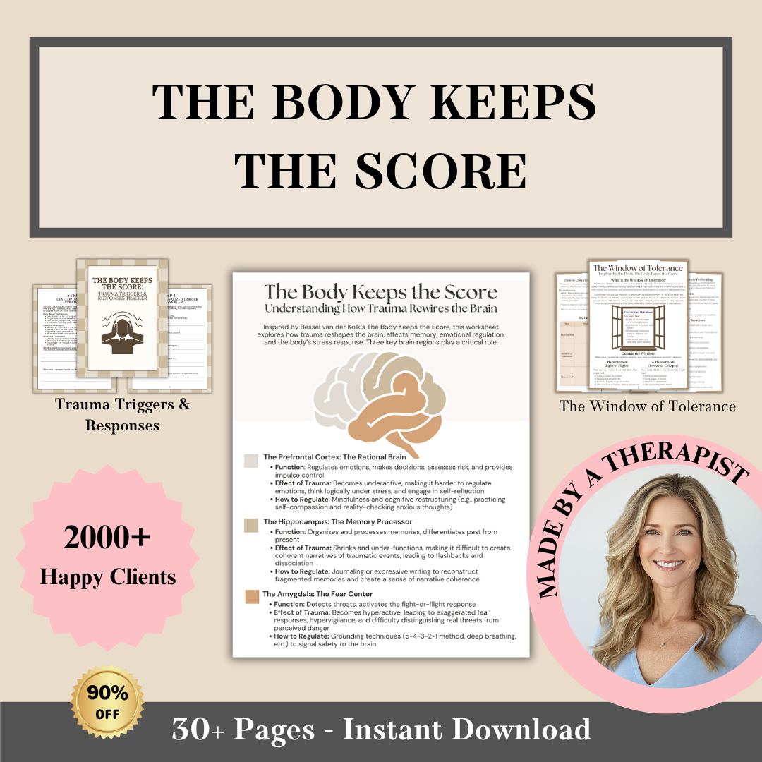The Body Keeps the Score: Complete Bundle, Trauma Printables & Resources