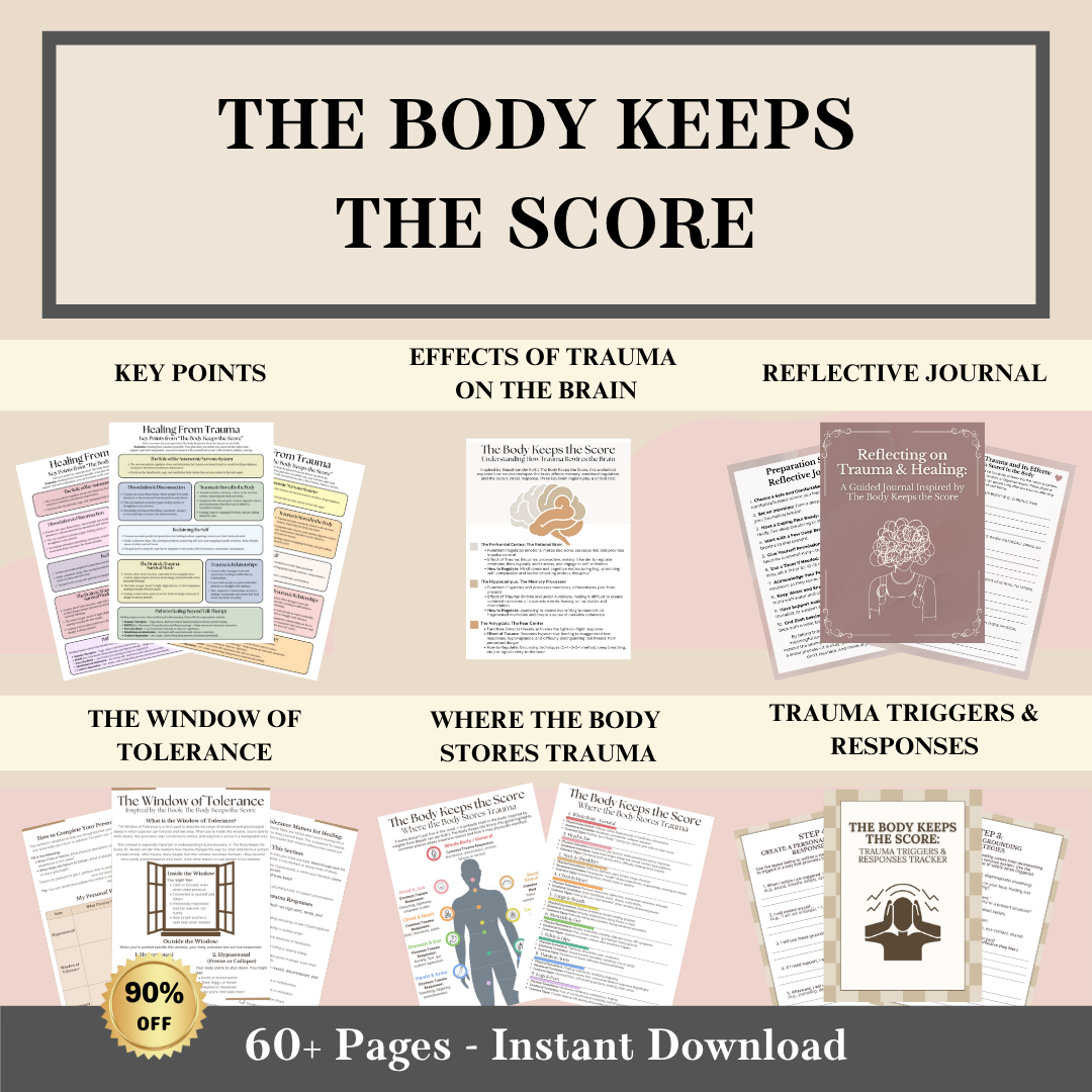 The Body Keeps the Score: Complete Bundle, Trauma Printables & Resources