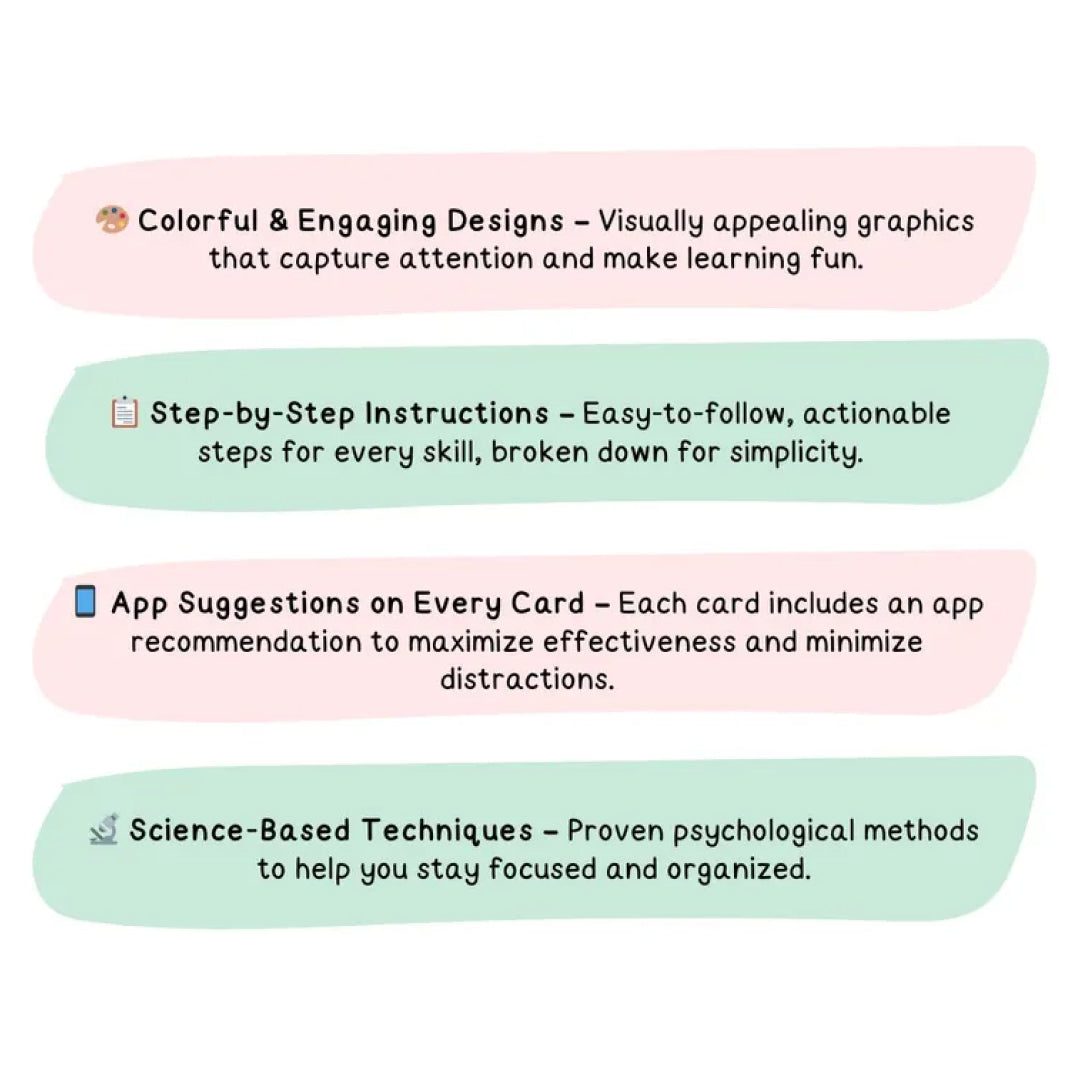 Coping Skills Cards, ADHD Adults & Teens, Visual Aids & Resources