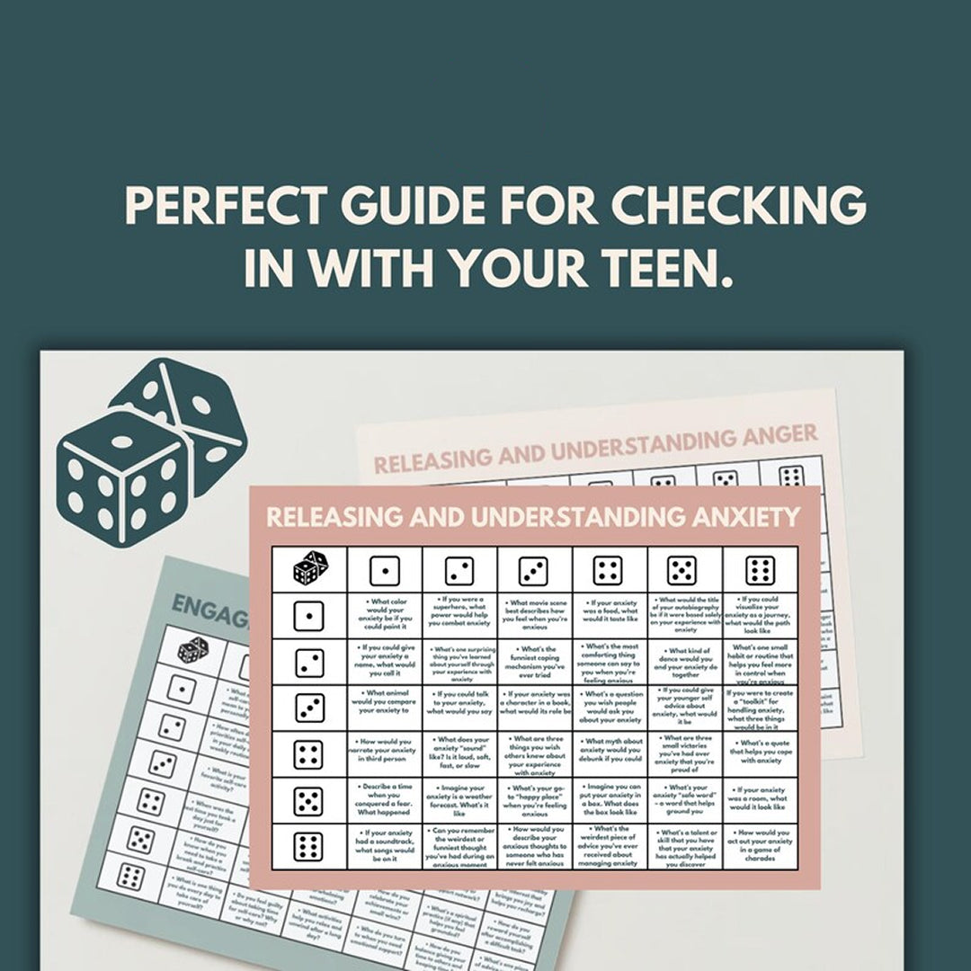 School Counseling Dice Game for Teens & Tweens Group Sessions, Coping Skill Exploration, Questions for Anxiety, Depression and More