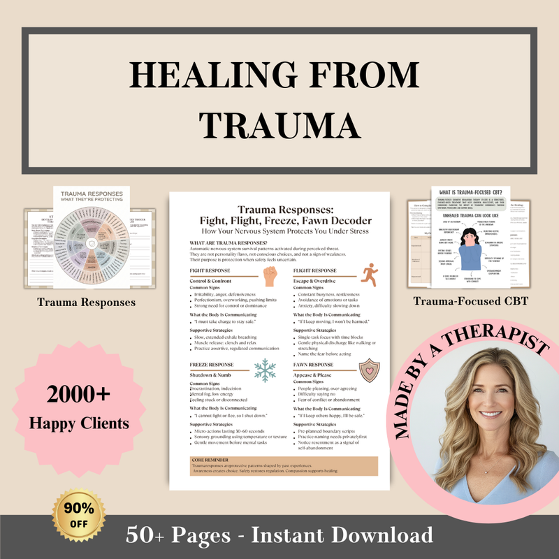 Healing From Trauma, Trauma Responses, Grounding Tools