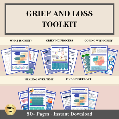 Grief & Loss Workbook for Teens & Adults, Stages of Grief & Loss