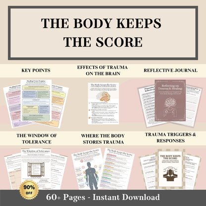 The Body Keeps the Score: Complete Bundle, Trauma Printables & Resources