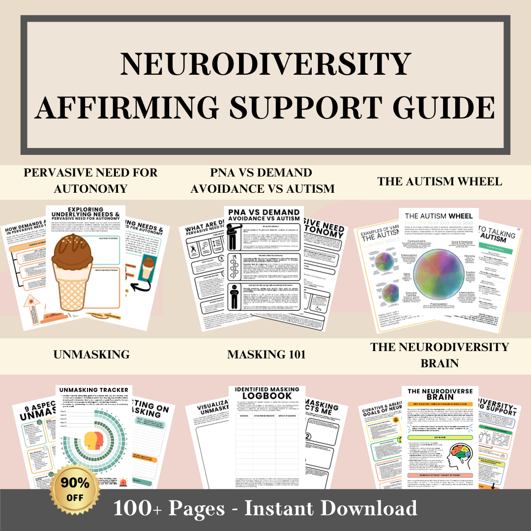 Neurodiversity Affirming Support Guide, Counselling, Autism Spectrum, ADHD, Neurodivergent, PDA, & Unmasking