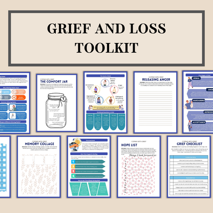Grief & Loss Workbook for Teens & Adults, Stages of Grief & Loss
