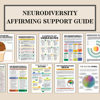 Neurodiversity Affirming Support Guide, Counselling, Autism Spectrum, ADHD, Neurodivergent, PDA, & Unmasking