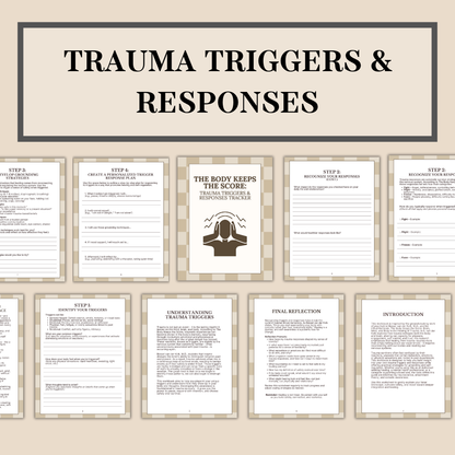 The Body Keeps the Score: Complete Bundle, Trauma Printables & Resources