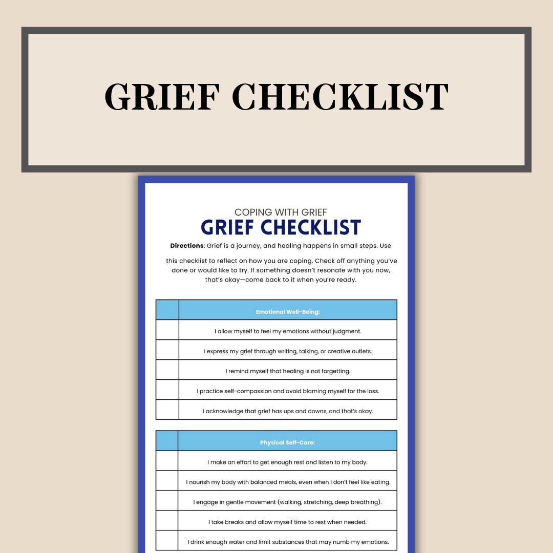 Grief & Loss Workbook for Teens & Adults, Stages of Grief