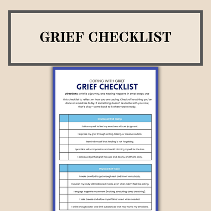 Grief & Loss Workbook for Teens & Adults, Stages of Grief & Loss