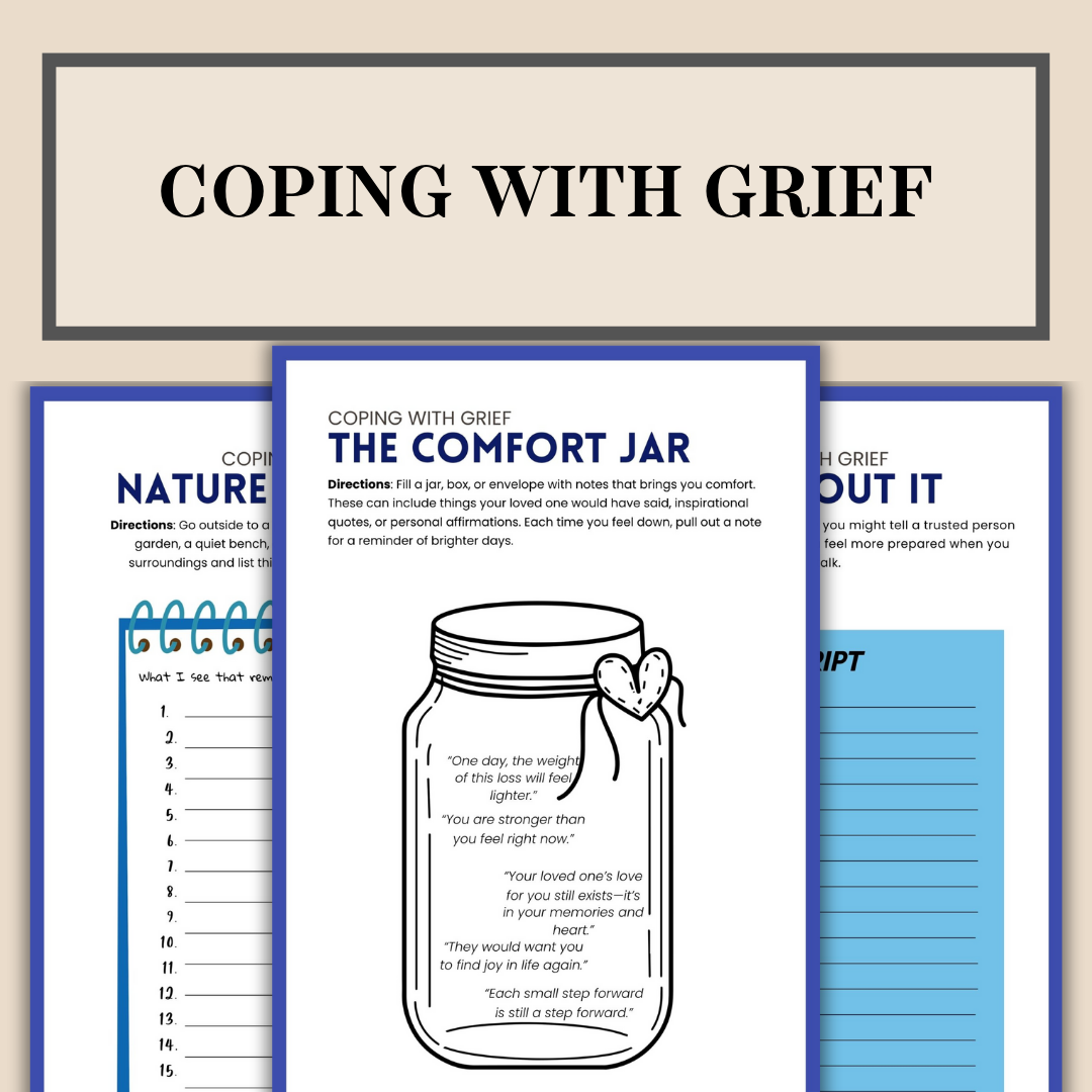 Grief & Loss Workbook for Teens & Adults, Stages of Grief & Loss