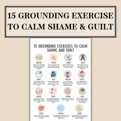 Guilt and Shame Workbook, Inner Child Healing, Shame Spiral, Trauma Recovery Journal