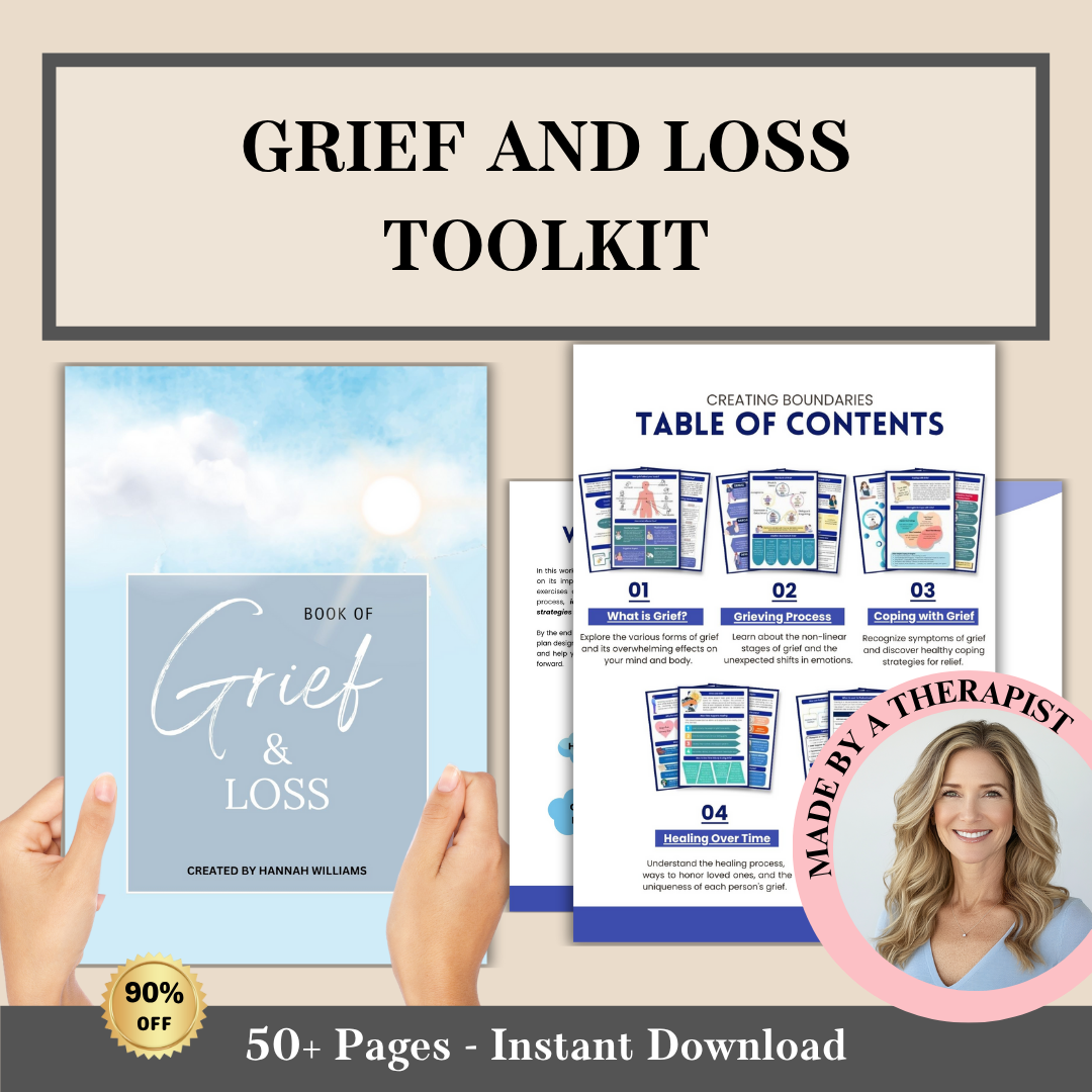 Grief & Loss Workbook for Teens & Adults, Stages of Grief & Loss